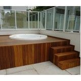 quanto custa deck de madeira para banheira na Arco-íris